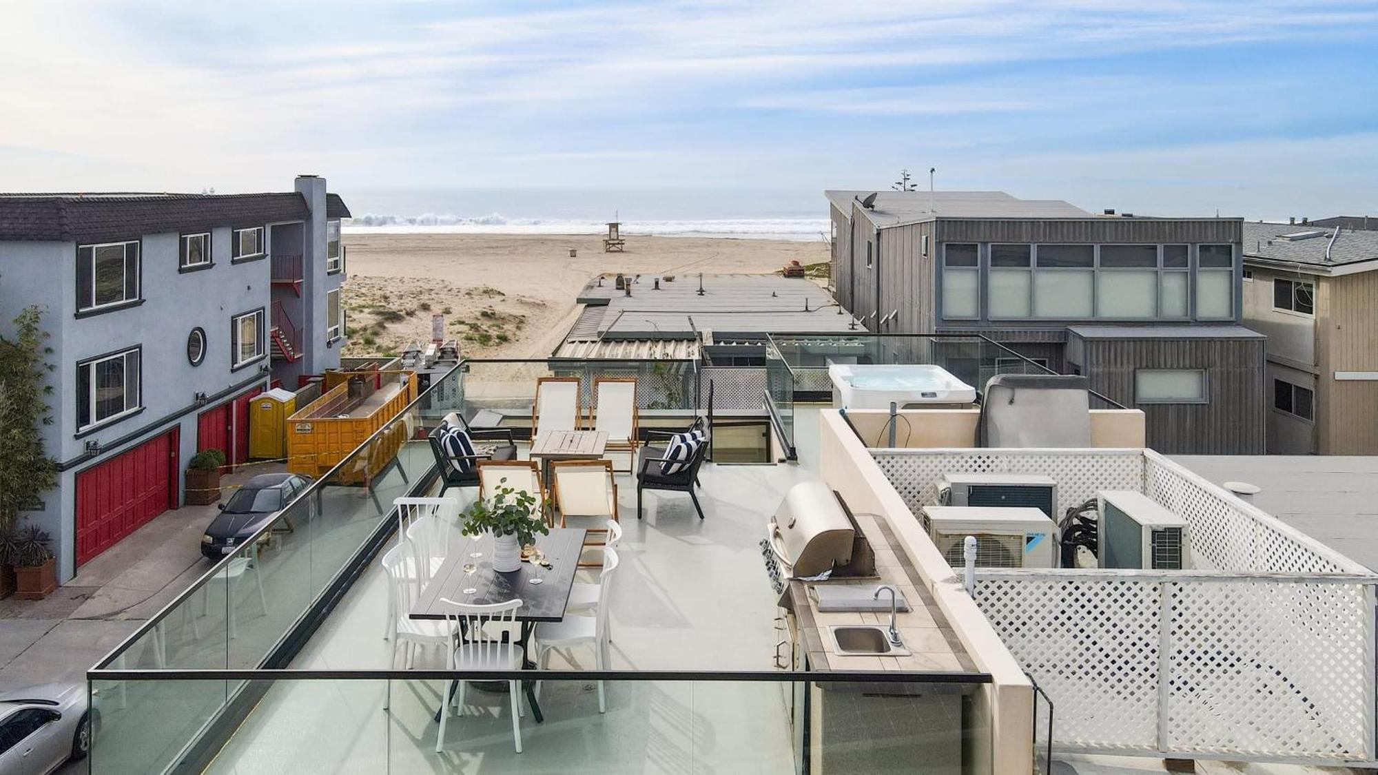 Velvet Sand I By Avantstay Steps To Newport Beach Private Rooftop W Outdoor Kitchen Hot Tub Exterior photo